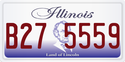 IL license plate B275559