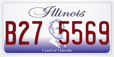 IL license plate B275569