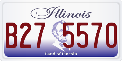 IL license plate B275570
