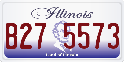 IL license plate B275573