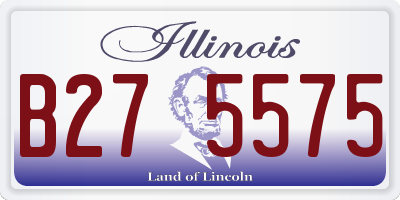 IL license plate B275575