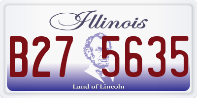 IL license plate B275635