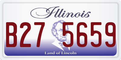 IL license plate B275659