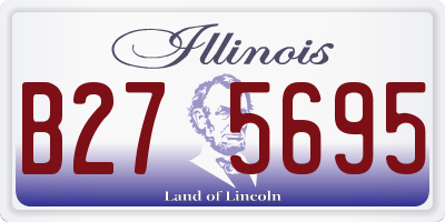 IL license plate B275695