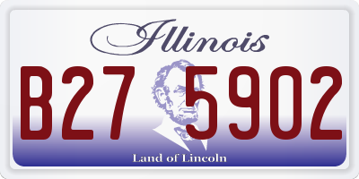 IL license plate B275902