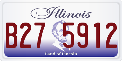 IL license plate B275912