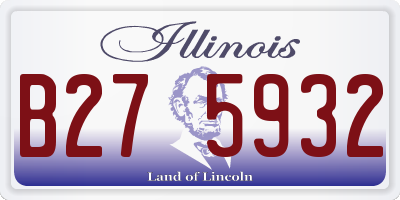 IL license plate B275932