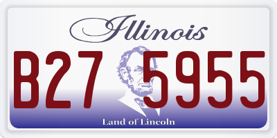 IL license plate B275955