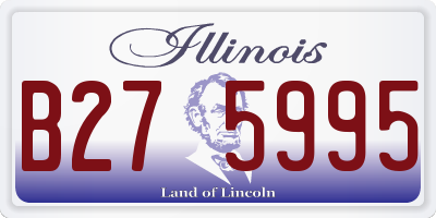 IL license plate B275995