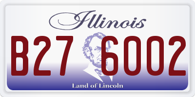 IL license plate B276002
