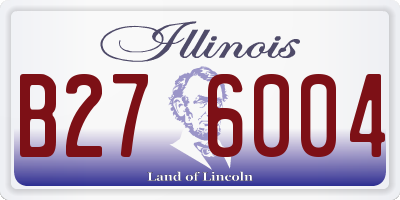 IL license plate B276004