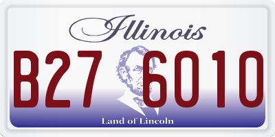 IL license plate B276010