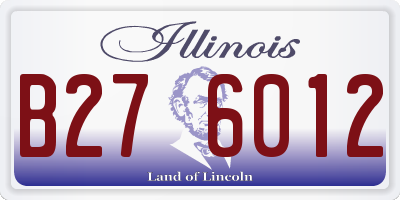 IL license plate B276012