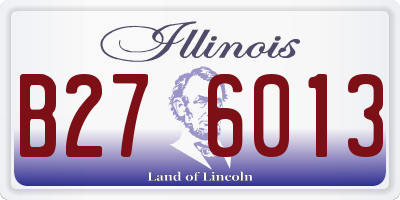 IL license plate B276013
