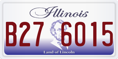 IL license plate B276015