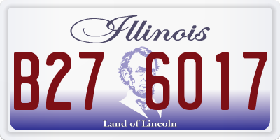 IL license plate B276017