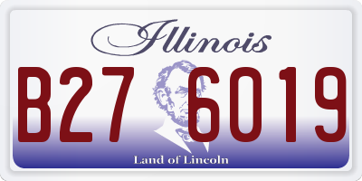 IL license plate B276019