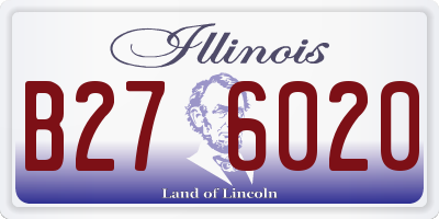 IL license plate B276020