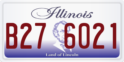 IL license plate B276021