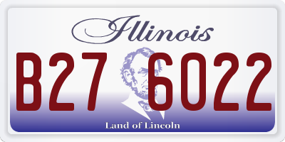 IL license plate B276022