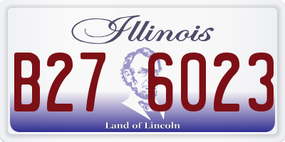 IL license plate B276023