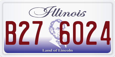IL license plate B276024
