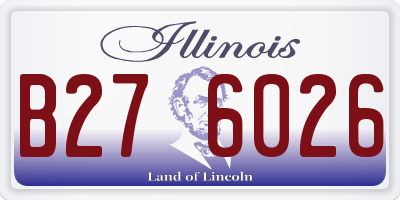 IL license plate B276026