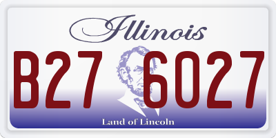IL license plate B276027