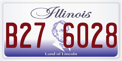 IL license plate B276028