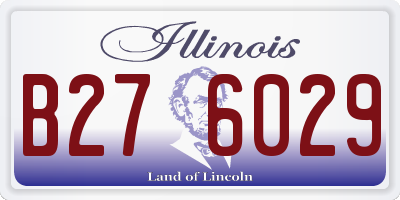 IL license plate B276029