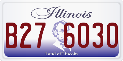 IL license plate B276030
