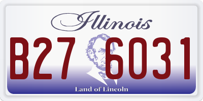 IL license plate B276031