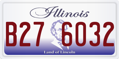 IL license plate B276032
