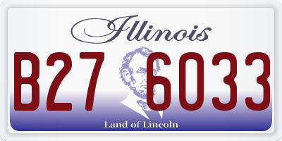 IL license plate B276033