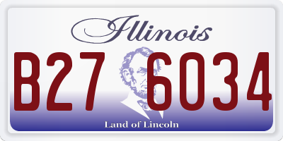 IL license plate B276034