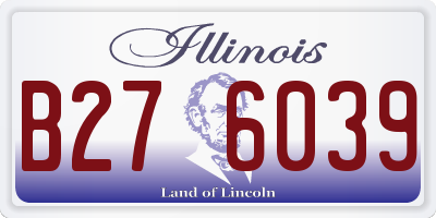 IL license plate B276039