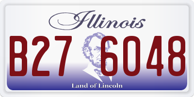 IL license plate B276048