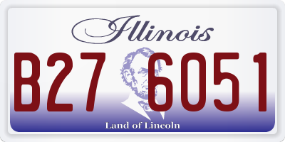 IL license plate B276051