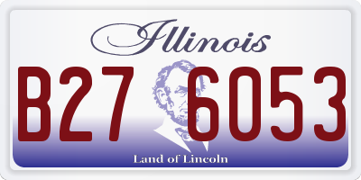 IL license plate B276053