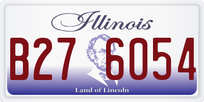 IL license plate B276054