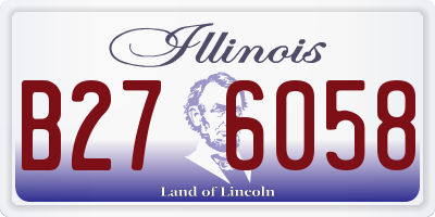 IL license plate B276058