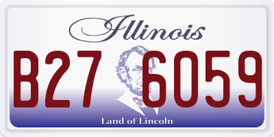 IL license plate B276059