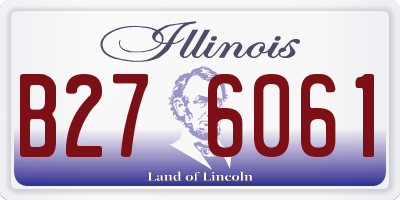IL license plate B276061