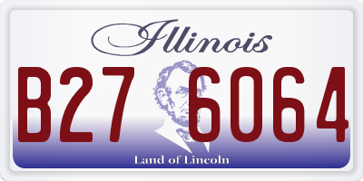 IL license plate B276064