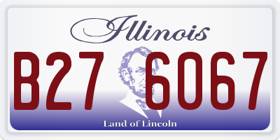 IL license plate B276067