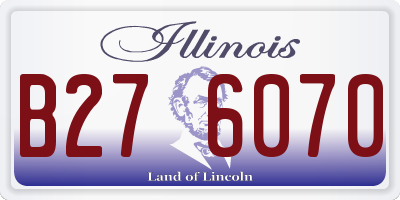 IL license plate B276070