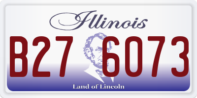 IL license plate B276073