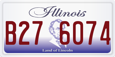 IL license plate B276074