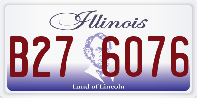 IL license plate B276076