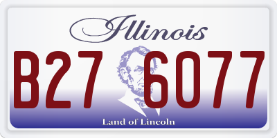 IL license plate B276077